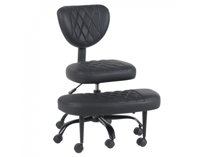 Ergonomická kľakačka na kolieskach Samer - čierna