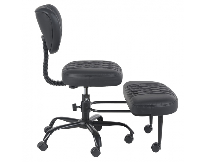 Ergonomická kľakačka na kolieskach Samer - čierna