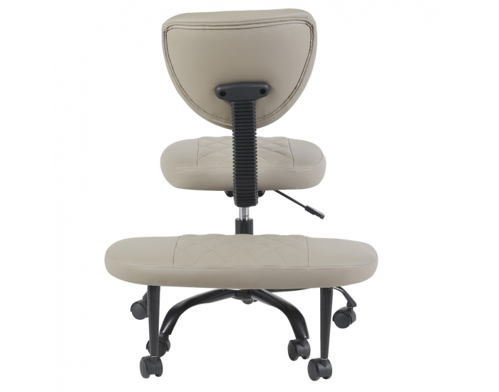 Ergonomická kľakačka na kolieskach Samer - sivohnedá (taupe) / čierna