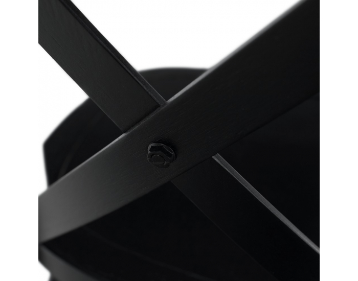 Drevená jedálenská stolička Samilo - čierna