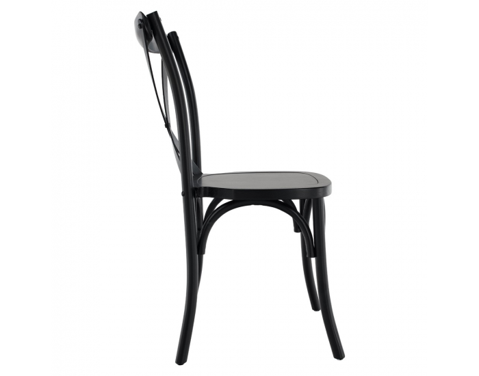 Drevená jedálenská stolička Samilo - čierna