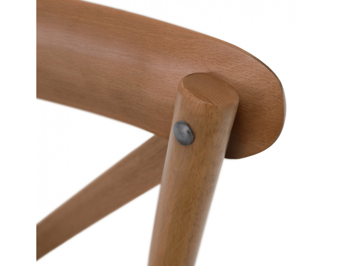 Drevená jedálenská stolička Samilo - hnedá