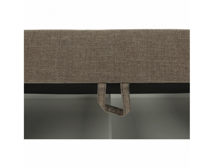 Čalúnená manželská posteľ s matracom Samreno Megakomfort 160 - svetlohnedá