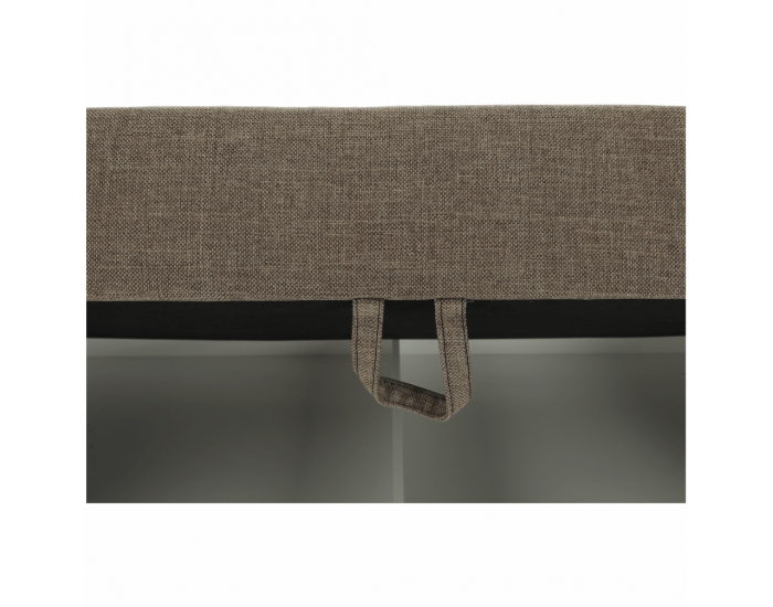 Čalúnená manželská posteľ s matracom Samreno Megakomfort 180 - svetlohnedá