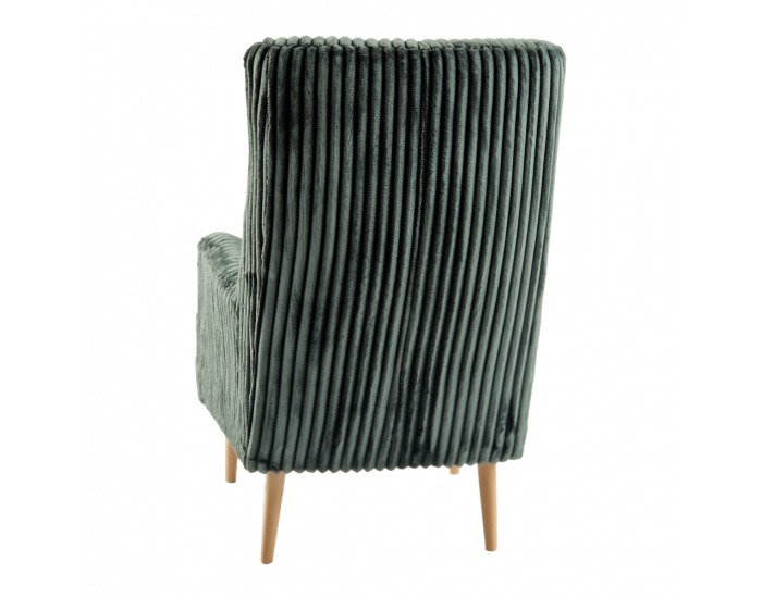 Kreslo (ušiak) Samy 1 - smaragdová / buk