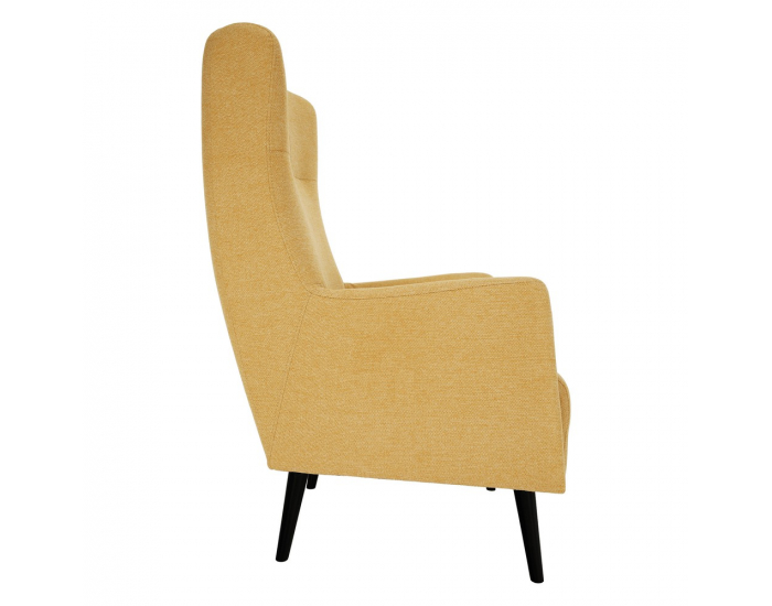 Kreslo (ušiak) Samy - žltá / čierna