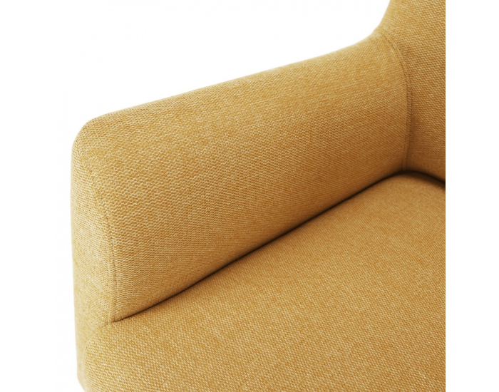 Kreslo (ušiak) Samy - žltá / čierna