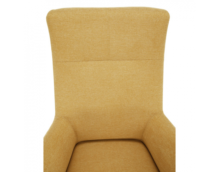 Kreslo (ušiak) Samy - žltá / čierna