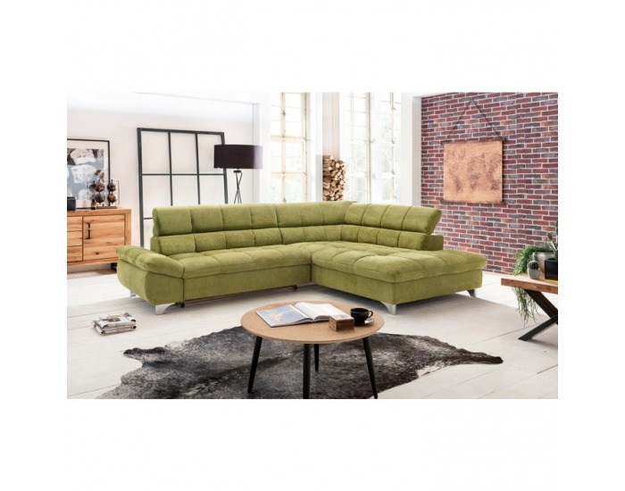 Rohová sedačka s rozkladom Sana Roh P - zelená