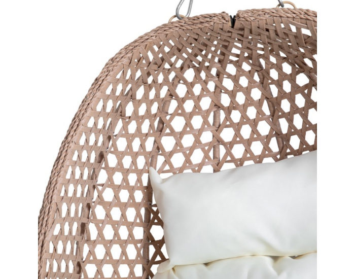 Závesné kreslo Sanan - medená / béžová / krémová