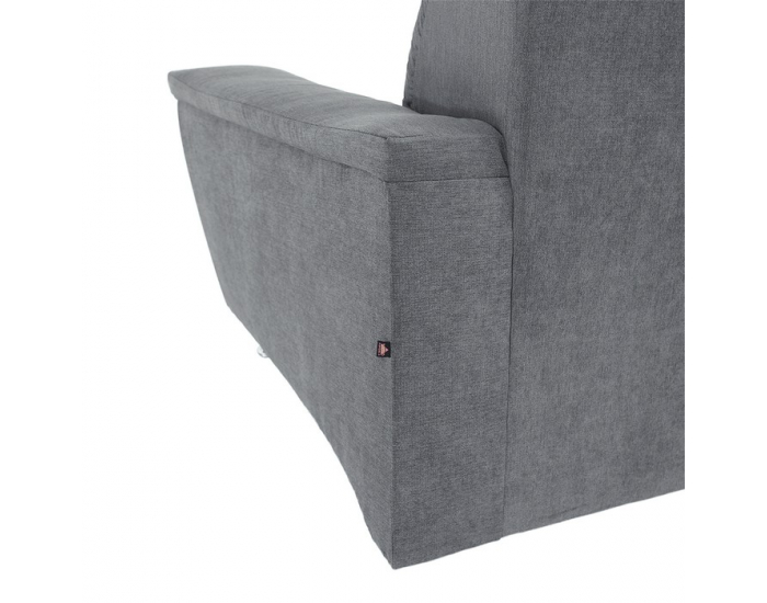 Rohová sedačka s rozkladom a úložným priestorom Santiago L - sivá