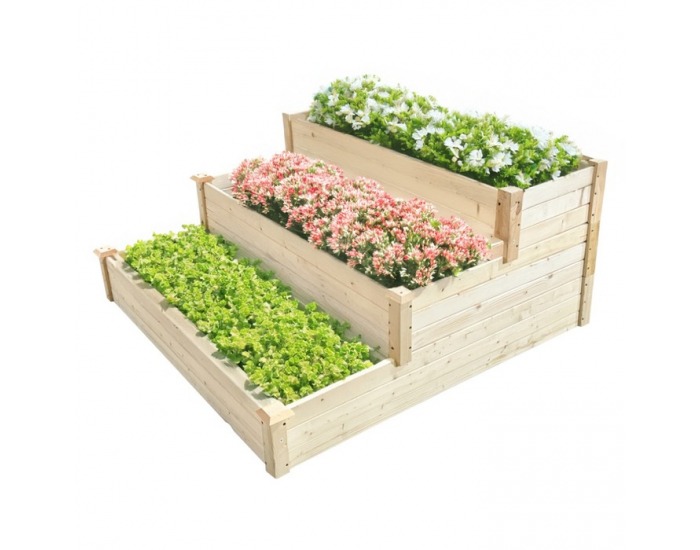 Modulárny vyvýšený záhon Sanym - hnedá