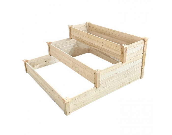 Modulárny vyvýšený záhon Sanym - hnedá