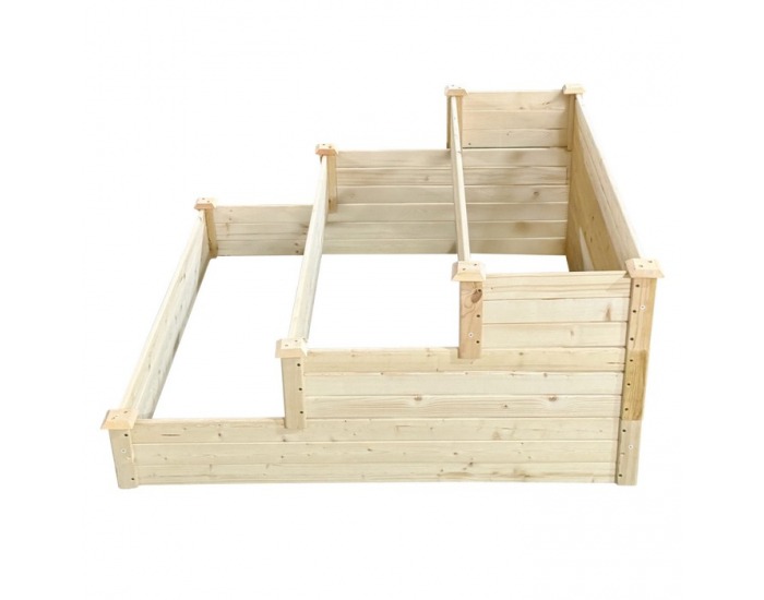 Modulárny vyvýšený záhon Sanym - hnedá