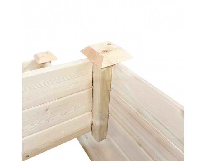 Modulárny vyvýšený záhon Sanym - hnedá