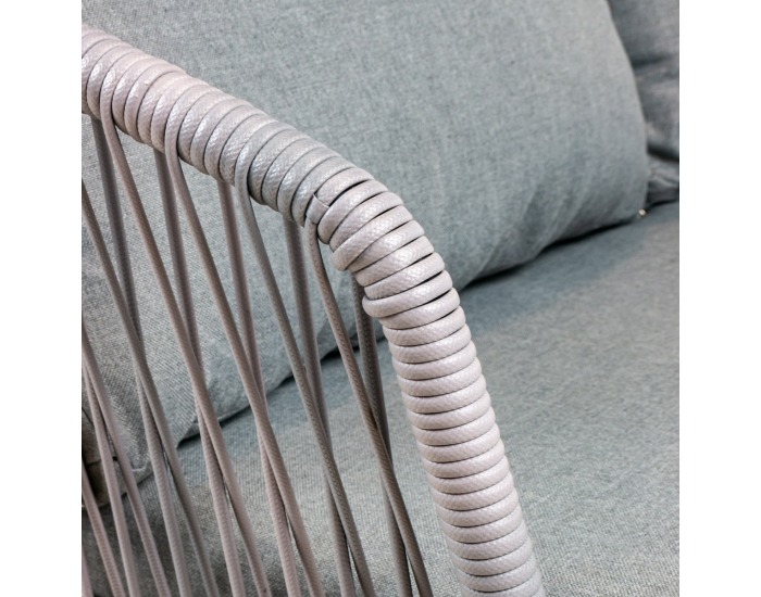 Záhradný nábytok z umelého ratanu Sarabi - sivá