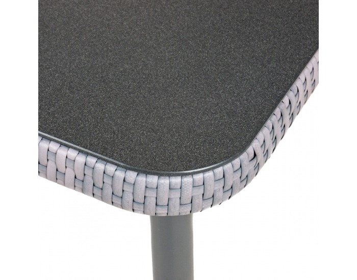 Záhradný nábytok z umelého ratanu Sarabi - sivá