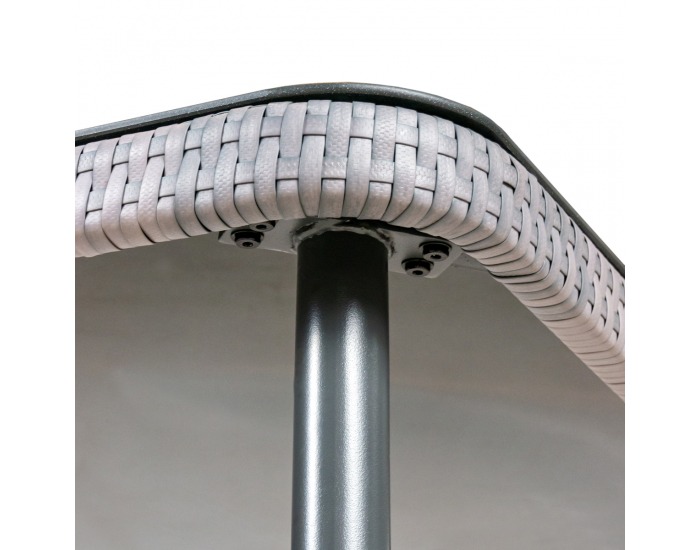 Záhradný nábytok z umelého ratanu Sarabi - sivá