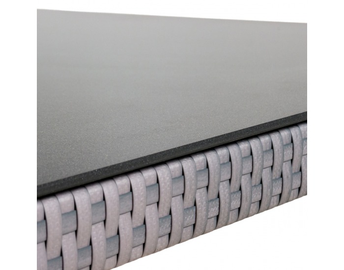 Záhradný nábytok z umelého ratanu Sarabi - sivá