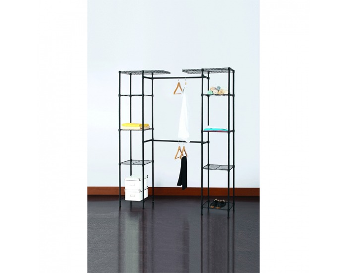 Šatníkový organizér Gelban - čierna