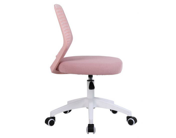 Kancelárska stolička Satoz - ružová / biela