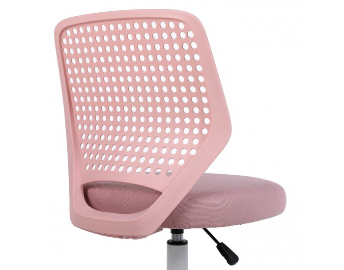 Kancelárska stolička Satoz - ružová / biela