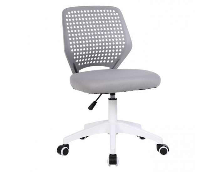Kancelárska stolička Satoz - sivá / biela 