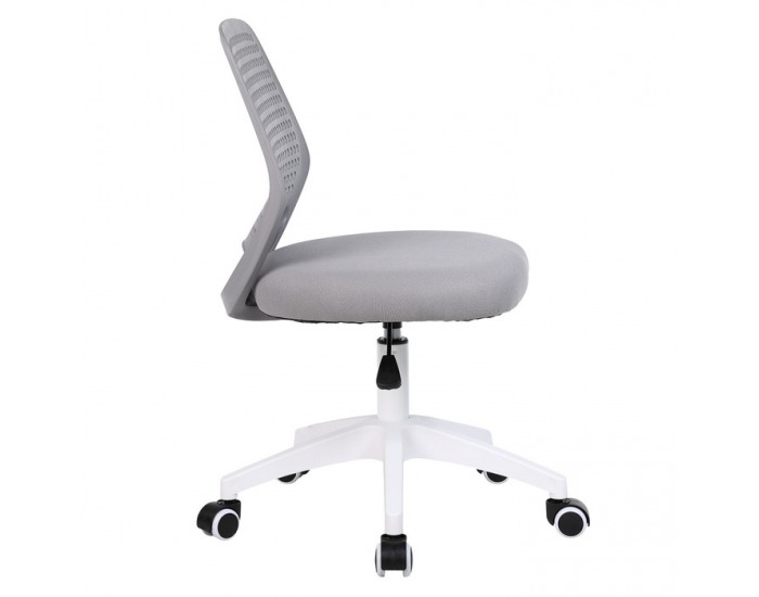 Kancelárska stolička Satoz - sivá / biela 