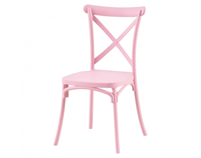 Stohovateľná stolička Savita - ružová