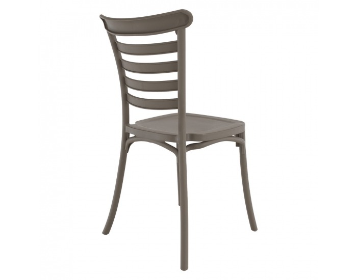 Stohovateľná stolička Savito - sivohnedá taupe