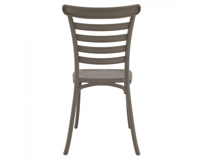 Stohovateľná stolička Savito - sivohnedá taupe