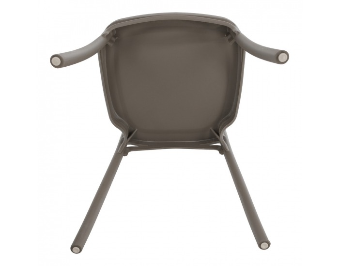 Stohovateľná stolička Savito - sivohnedá taupe