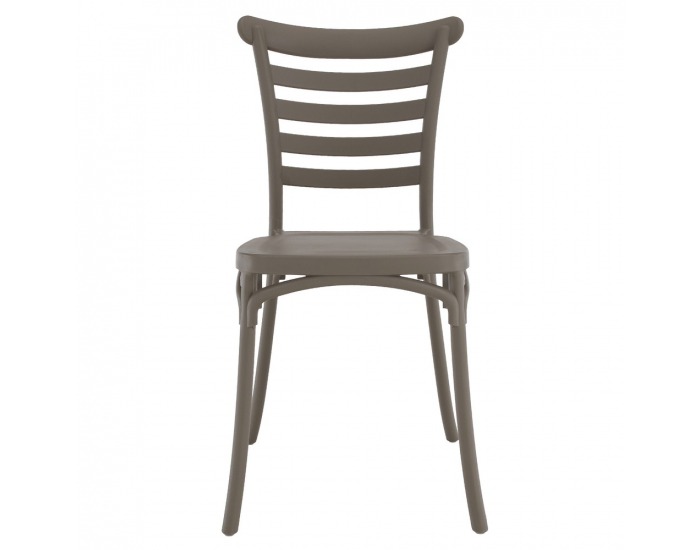 Stohovateľná stolička Savito - sivohnedá taupe