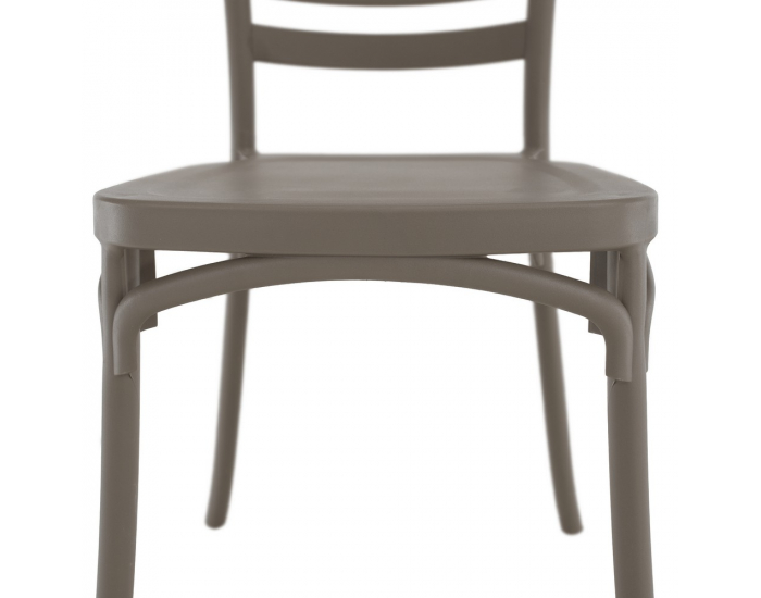 Stohovateľná stolička Savito - sivohnedá taupe