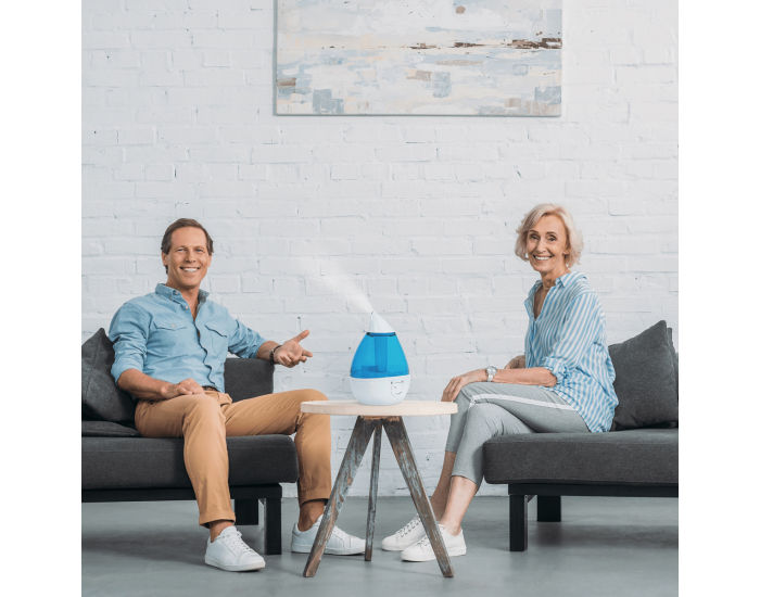 Aróma difuzér (zvlhčovač) Saxo - modrá / biela