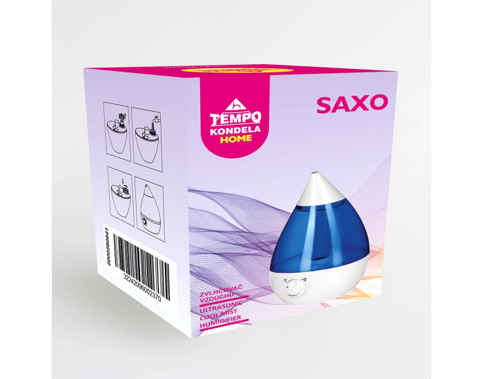 Aróma difuzér (zvlhčovač) Saxo - modrá / biela