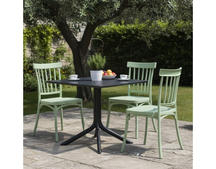 Stohovateľná stolička Sazen New - olivovozelená