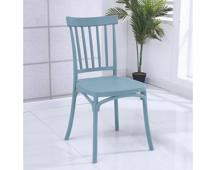 Stohovateľná stolička Sazen - modrá