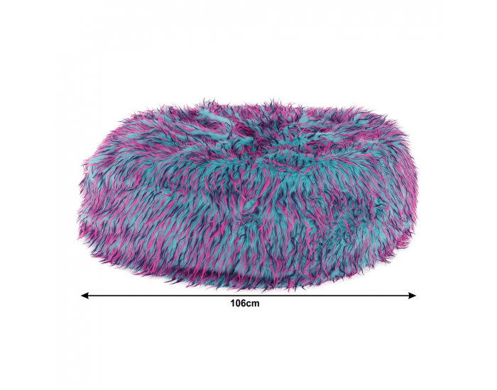 Sedací vak Dandar - cyklaménová / modrá