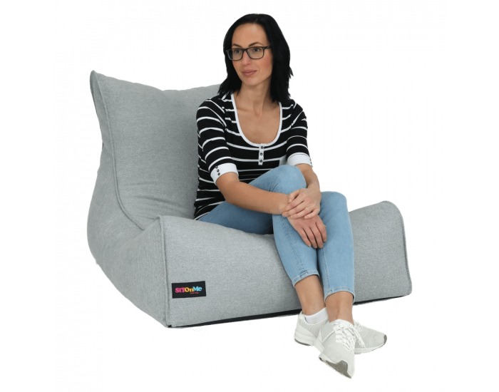 Sedací vak Egaleo - svetlosivá