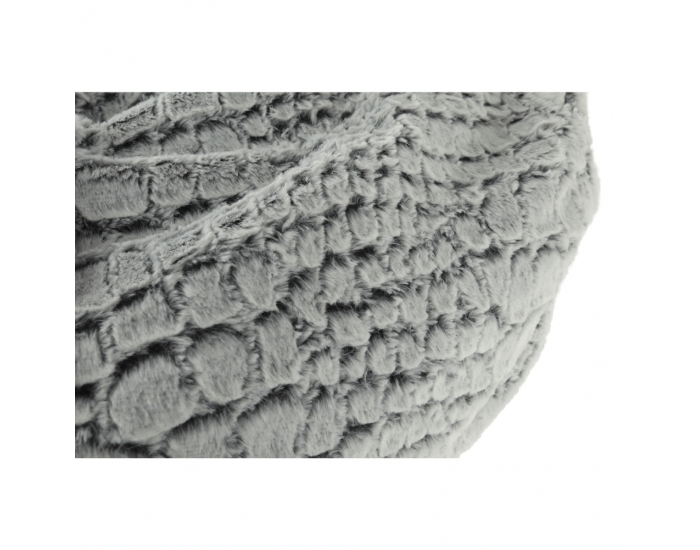 Sedací vak Igarno - sivá / biela vzor