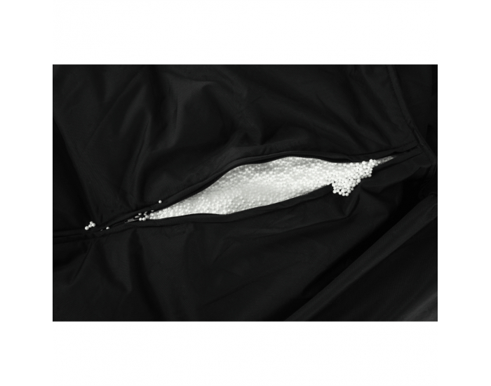 Sedací vak Igarno - sivá / biela vzor