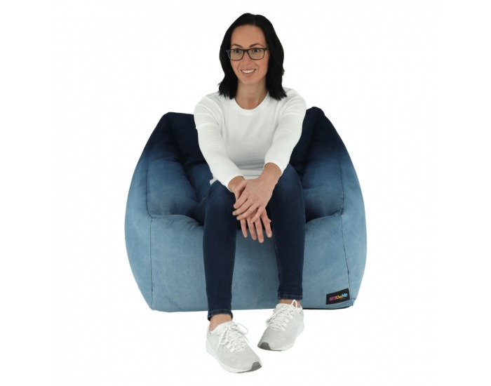 Sedací vak Kozanit - jeansová