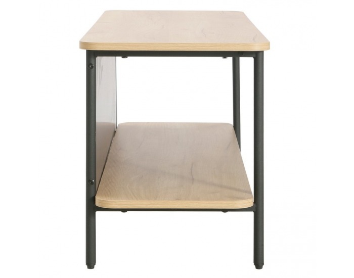 Policový regál Seflos - dub / čierna