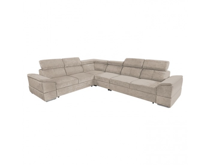Rohová sedačka s rozkladom Segoria Lux L/P - béžová