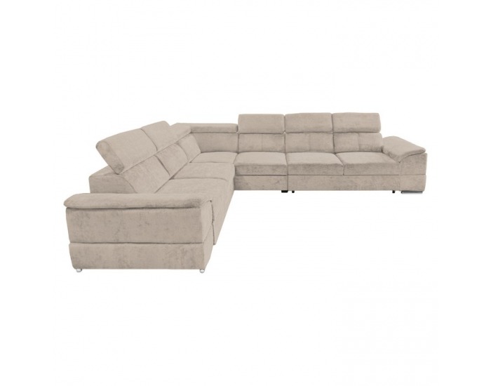 Rohová sedačka s rozkladom Segoria Lux L/P - béžová