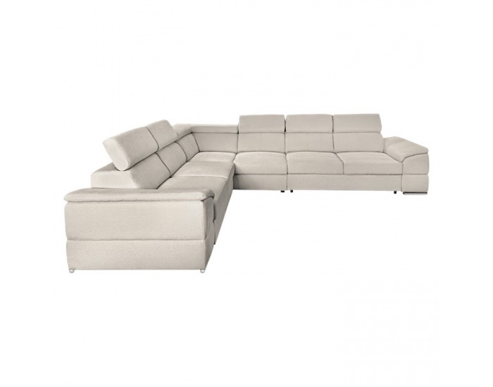 Rohová sedačka s rozkladom Segoria Lux L/P - smotanová