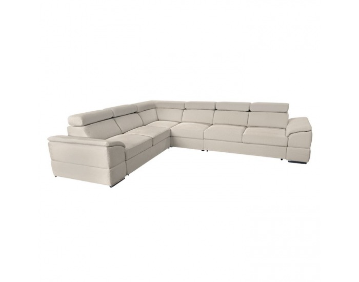 Rohová sedačka s rozkladom Segoria Lux L/P - smotanová