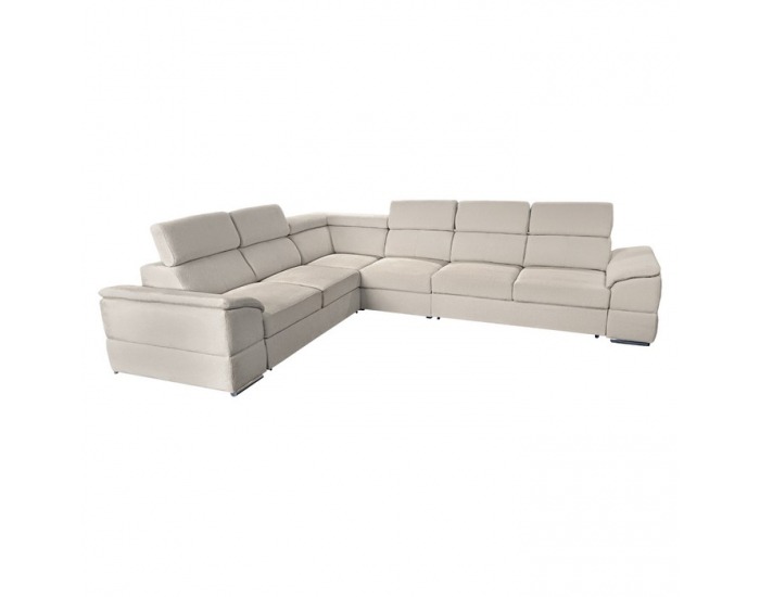 Rohová sedačka s rozkladom Segoria Lux L/P - smotanová
