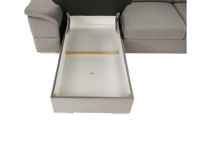 Rohová sedačka U s rozkladom Segoria Roh U L - sivohnedá (taupe)